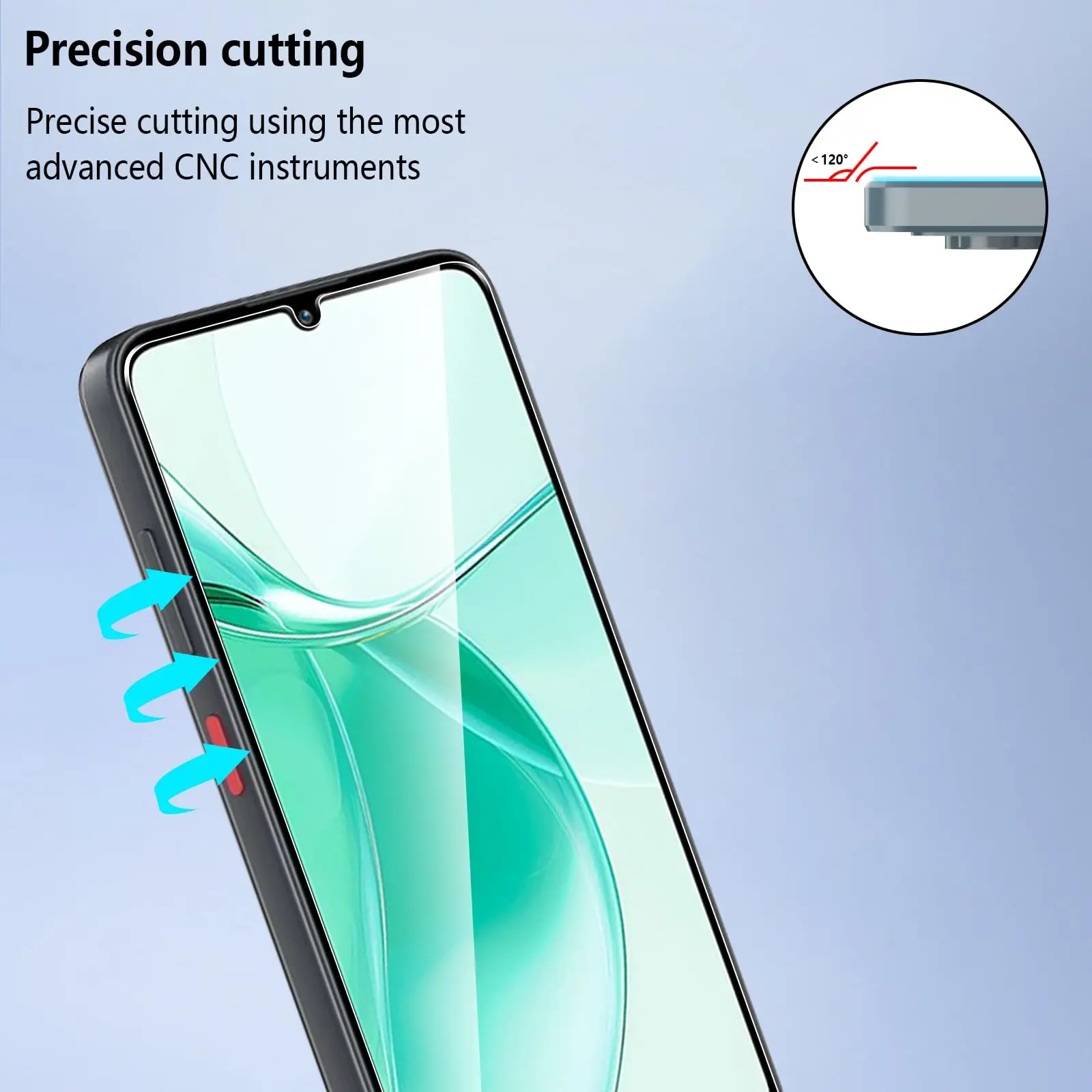 Tempered Glass HD Crystal Clear Screen Protector - 6.75 inch, 9H Anti-Scratch, Case Friendly
