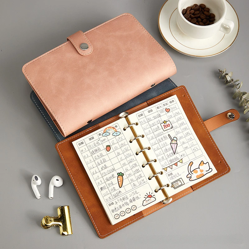 Elegant Soft PU Leather Clip-on Notebook Cover - Kawaii Stationery Journal