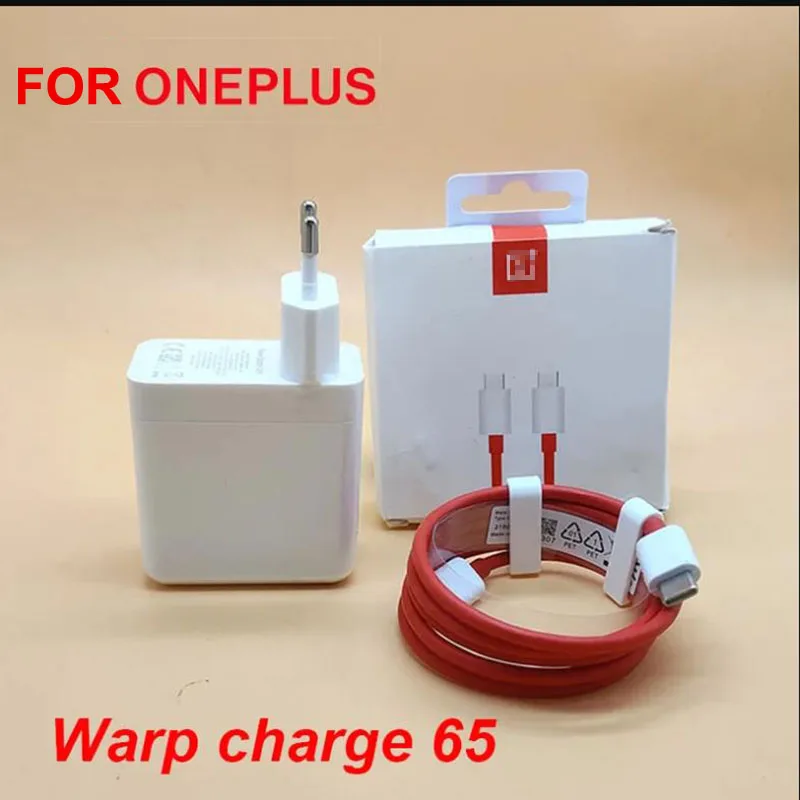 Оригинальное зарядное устройство OnePlus Warp Charge 65, адаптер питания для OnePlus 8T 9R 10 Warp Charge 30 для OnePlus 8 Pro/8/7T Pro, быстрая зарядка