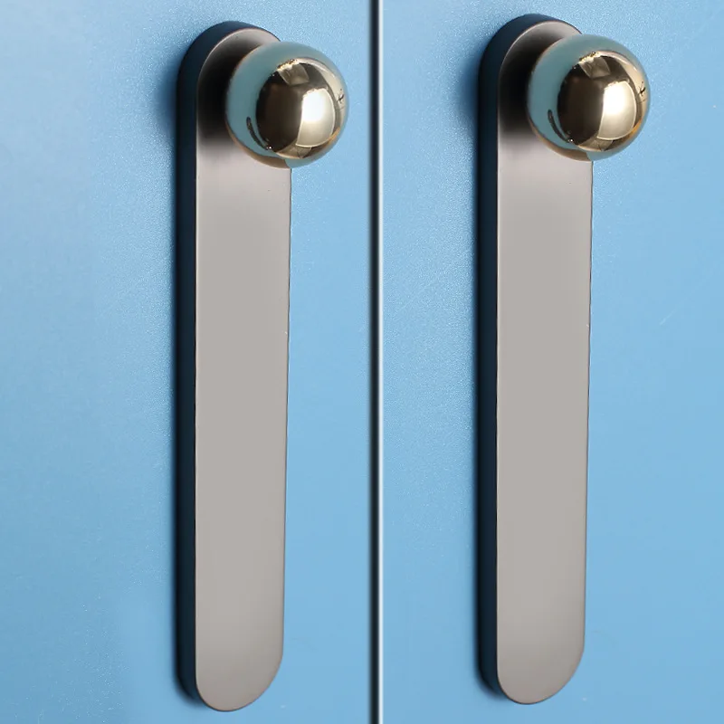 โมเดิร์น Golden ดึงตู้ประตูตู้เสื้อผ้าตู้ลิ้นชักเดี่ยวสําหรับฮาร์ดแวร์เฟอร์นิเจอร์) 1