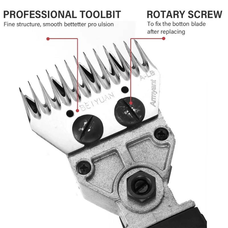 [6 gears adjustable speed] 1500W 110V/220V Electric Shearing Sheep Shear Animal Trimmer Cutter Hair Wool Scissor 5
