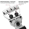 [6 gears adjustable speed] 1500W 110V/220V Electric Shearing Sheep Shear Animal Trimmer Cutter Hair Wool Scissor 5
