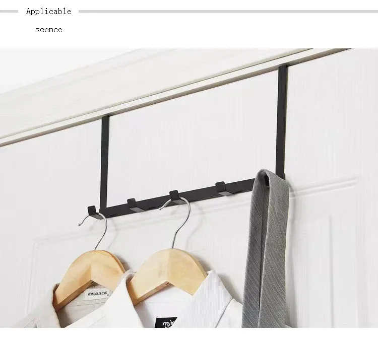 Description Picture 2 of itemBedroom Hooks Over The Door 5 Hooks Home Bathroom Organizer Rack Clothes Coat Hat Towel Hanger Bathroom Kitchen Accessories