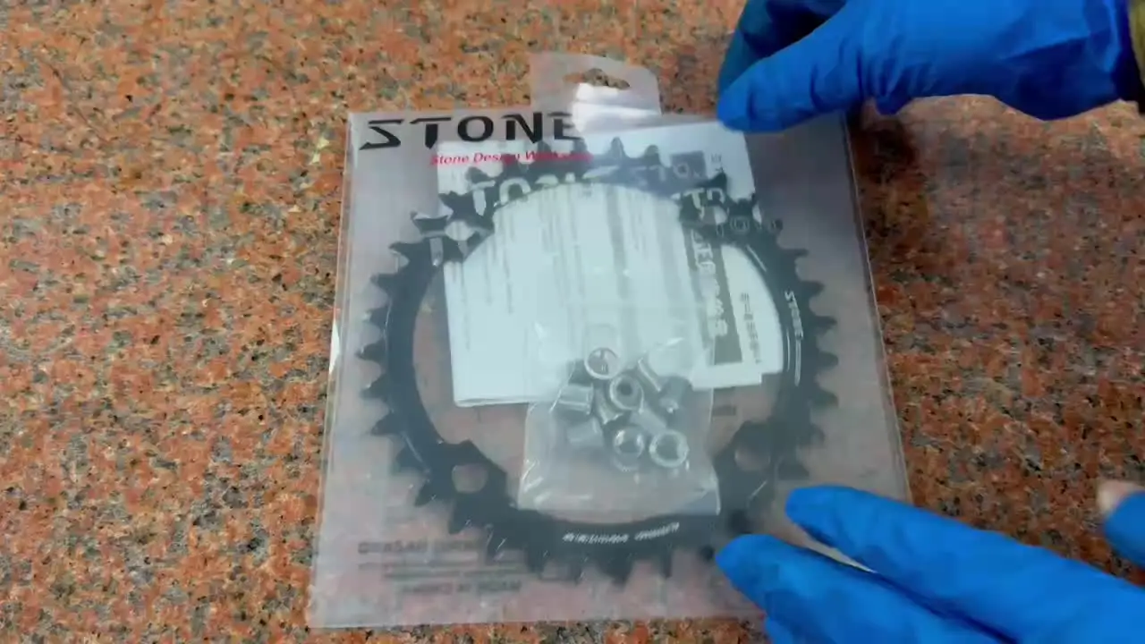 STONE オーバルチェーンリング シングル５６T 110BCD Stone Bike シングルチェーンリング BCD 120 ミリメートル 36T