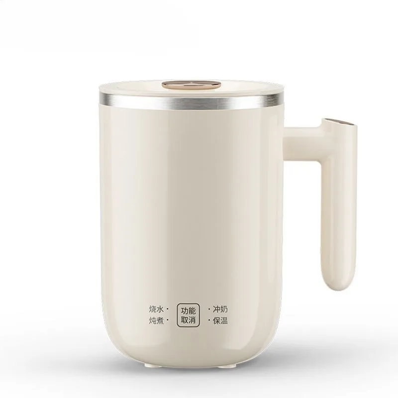 400ML Electric Hot Water Cup Portable Boiling Kettle Mini Travel Cup Porridge Stew Soup Heating Cup 220V Health Pot Kettle 300W