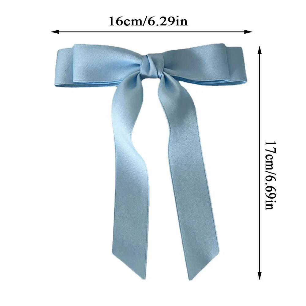 Fashion Cloth Ribbon Hair Bow Clip Clamp Sweet Bow Hairpin Barrettes For Women Girls Hair Accessories Korean Headdress Gift