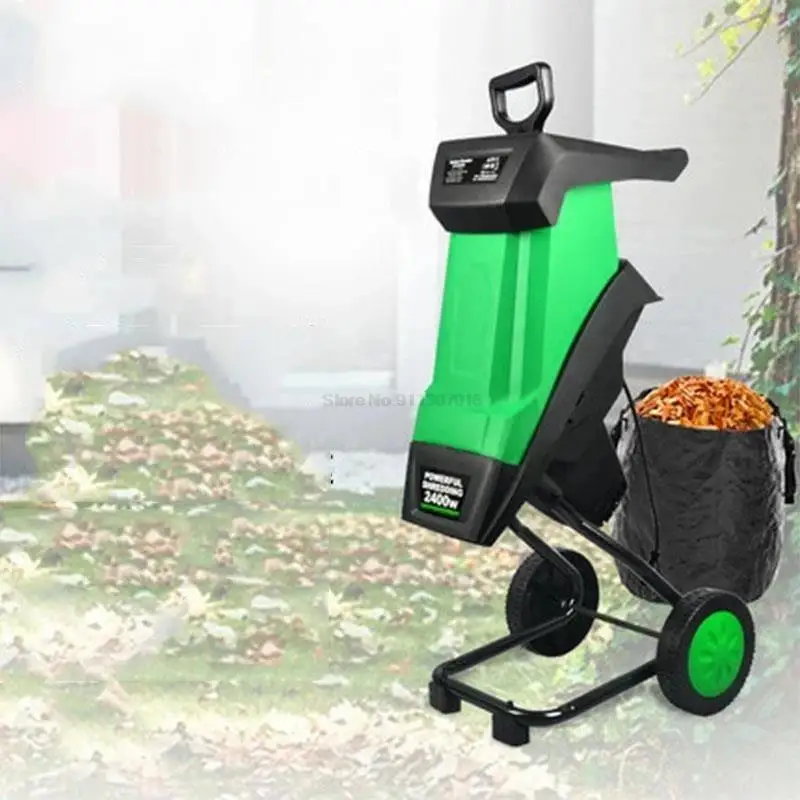 

HT6533 Powerful Wood Chipper Branch Crusher Electric Breaking Machine 2400W Tree Branch Crushing Machine Garden Tool 220V