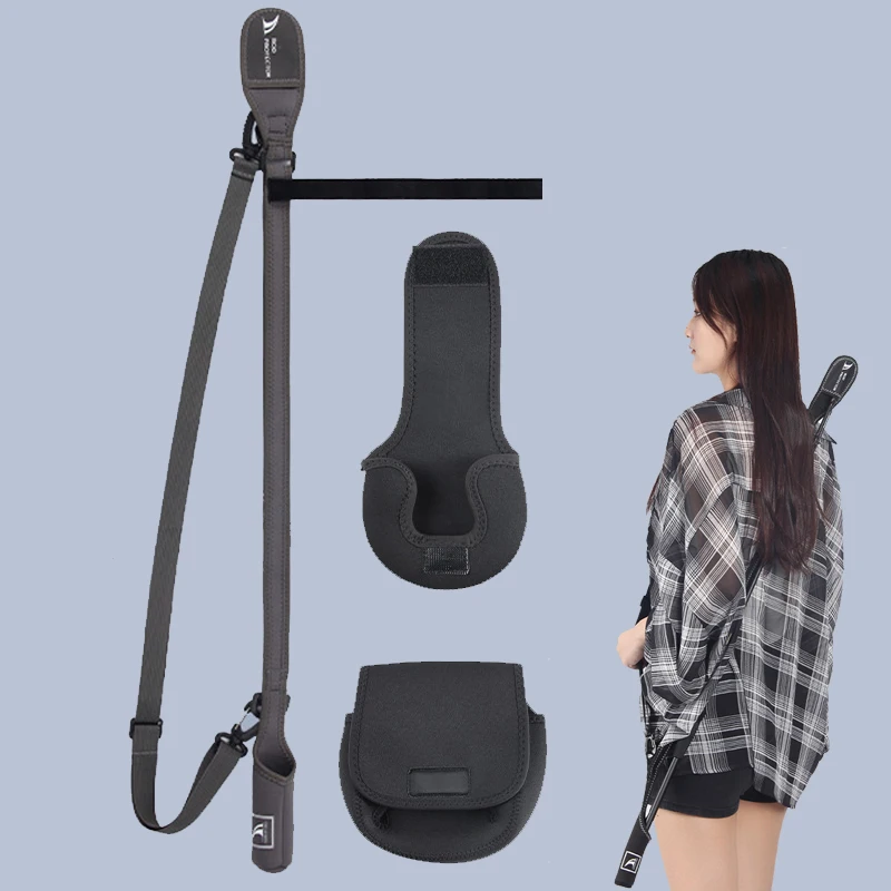 Housse canne à pêche universelle ajustable 1.2-2.7m étanche avec bretelle - étui leurres durable zippé