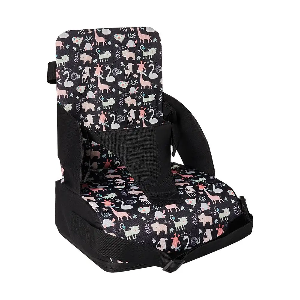 Portable Folding Child Seat Heightening Cushion Baby Dining Chair Learning Safety Belt Non-slip Cushion Children's Products 4