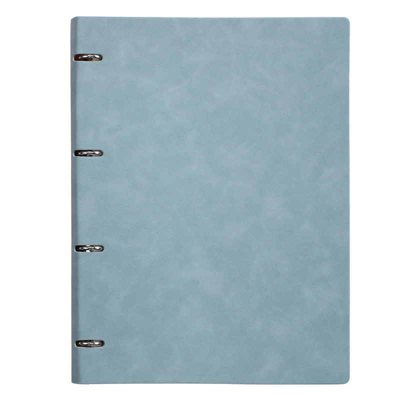מחברת עור PU ניתנת למילוי A4, 120 גרם נייר עבה טבעת יומן לעסקים ולקולג', טבעונית ומגוון צבעים