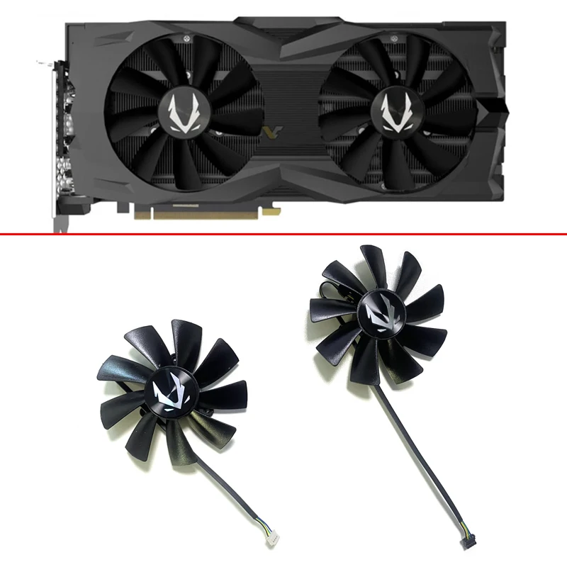 Nuovo 100Mm Gaa8S2U 4Pin Rtx2080 2080Ti Super Amp Gpu Fan Per Zotac Geforce Rtx 2080 Rtx 2080 Ti Super Amp Ventole Di Raffreddamento Della Scheda Vide