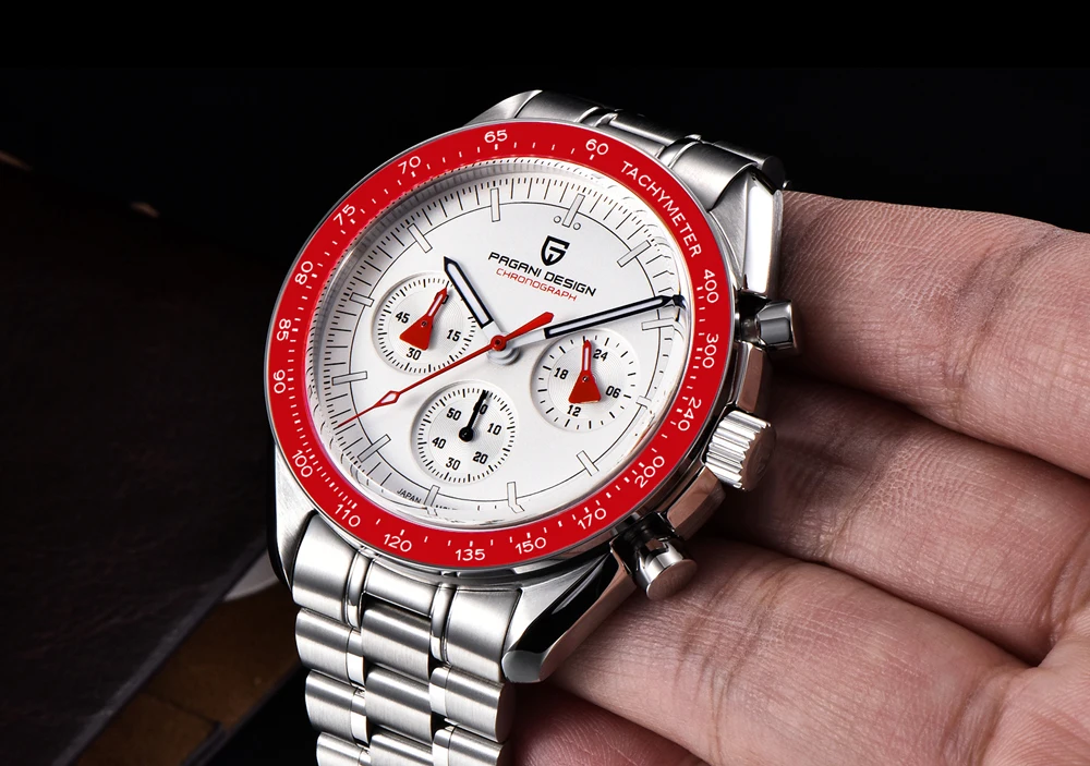 2023. gada jauns Pagani dizaina vīriešu pulksteņi, augstākās klases luksusa automātiskais kvarca hronogrāfs, ūdensizturīgs sporta nerūsējošā tērauda pulkstenis Relogio