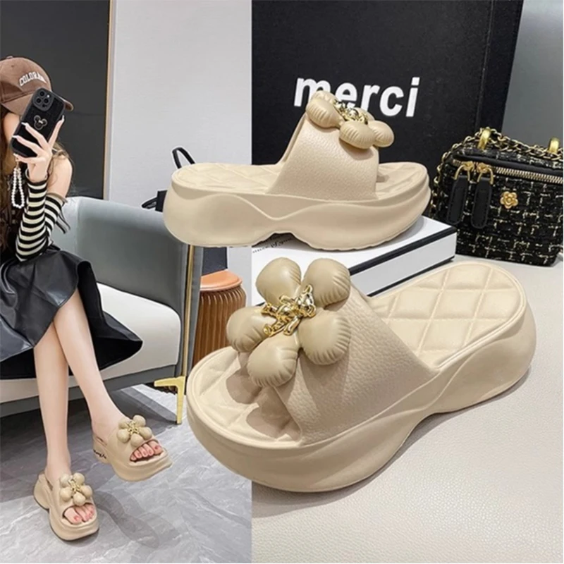 شباشب بنعل سميك للنساء ، صنادل بنعل سميك