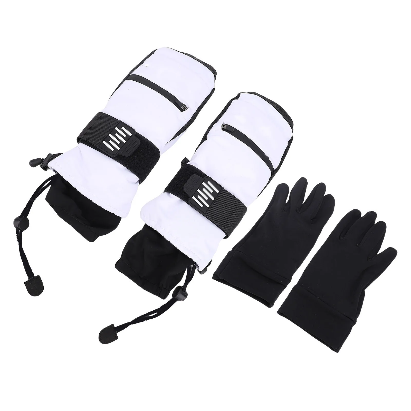 Anti Slip Snow Mitts Abrasion Proof Ski Snow Gloves Shock Absorbing Padding Wrist Guards Adjustable Anti Loss for Outdoor Work