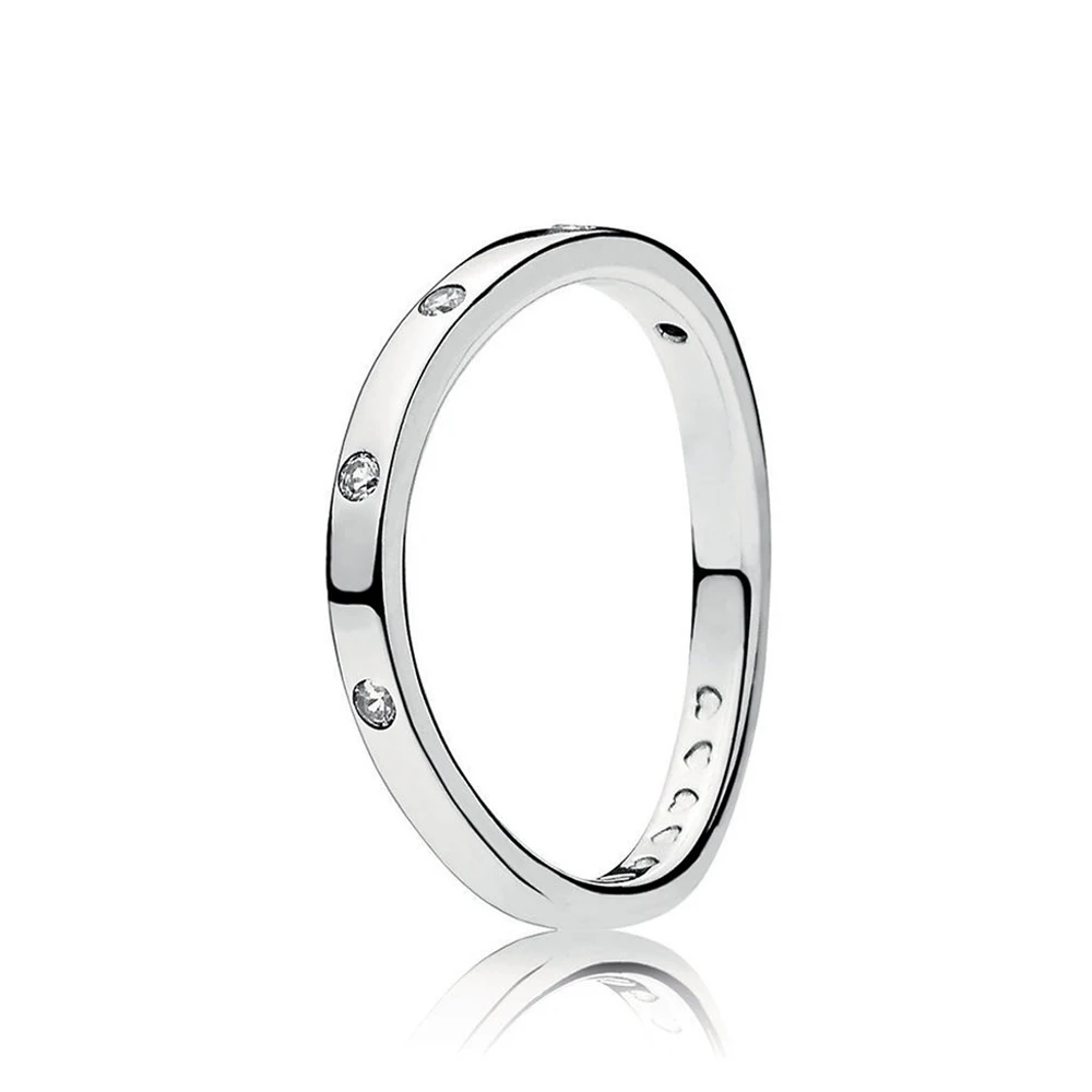 

Женское кольцо «капли» из серебра 925 пробы