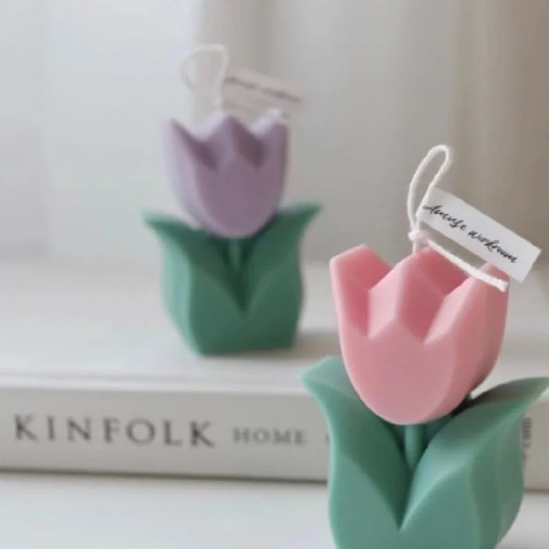 Wehous 2 Stampi In Silicone A Forma Di Tulipano 3D – Per Candele, Saponi, Resina, Cioccolato E Decorazioni Fai Da Te