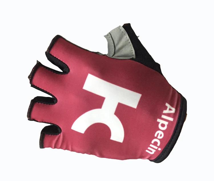 KATUSHA ALPECIN Team One Pair Sports Half Finger Cycling Jersey Gloves MTB Road Mountain Bike Bicycle Gel Gloves