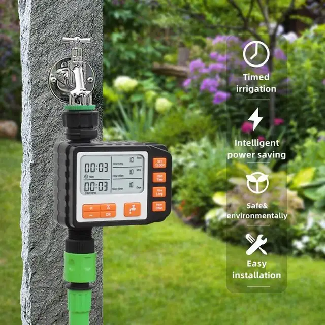 IP65 Programmable Garden Watering Timer Automatic Watering Irrigation Programmer For Greenhouse Drip Water System Controller 1