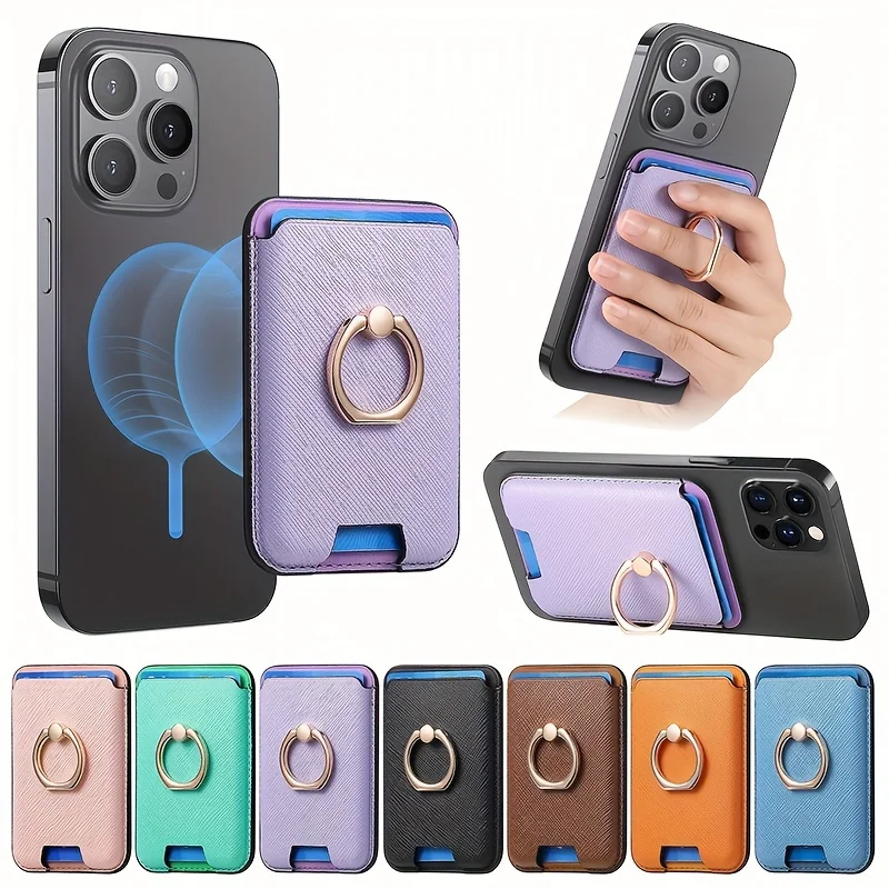 Magnetic Universal Card Holder with Built-in Powerful Magnet - Holds 3 Cards