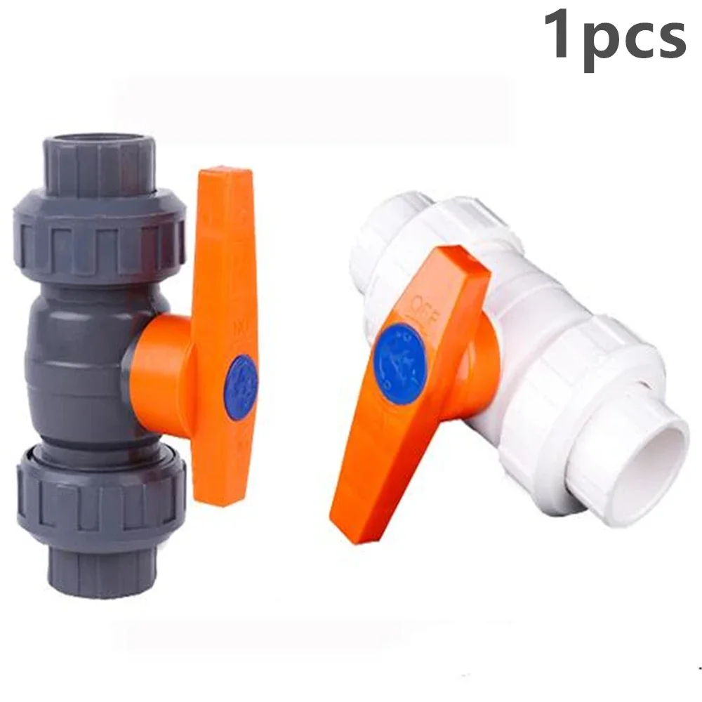 PVC Double-acting Water Supply Ball Valve Plastic Viscose Valve 4 Points 6 Points 1 Inch Double By Making The Ball 40 50 6