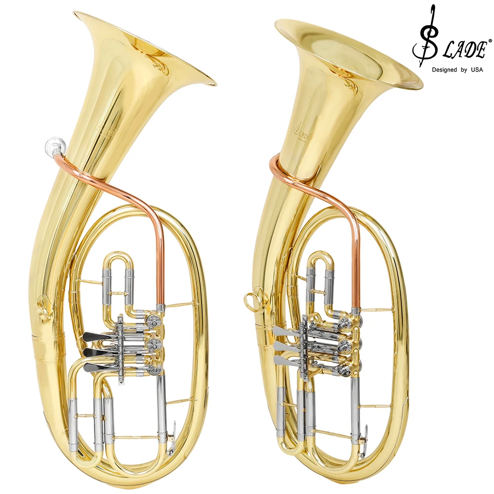 SLADE Triple Key Flat Tenor Number Brass Material Brass Instrument Number for Beginner Level Exam Band Performance