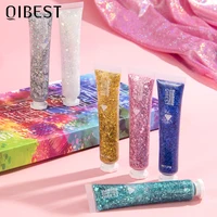 Body Glitter Gel Set Mermaid Scale Sequin Long Lasting Sparkling Eyes Lip Nail Hair Painting Glitter Decorate Art Festival Party 1