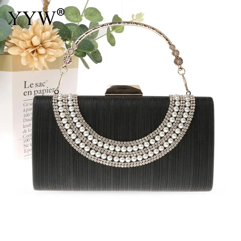 Luxury Vintage Women's Pearl Evening bag Handmade for Party Wedding Bags  Designer Handbag Womens Hand Bag Party Wallet Purse