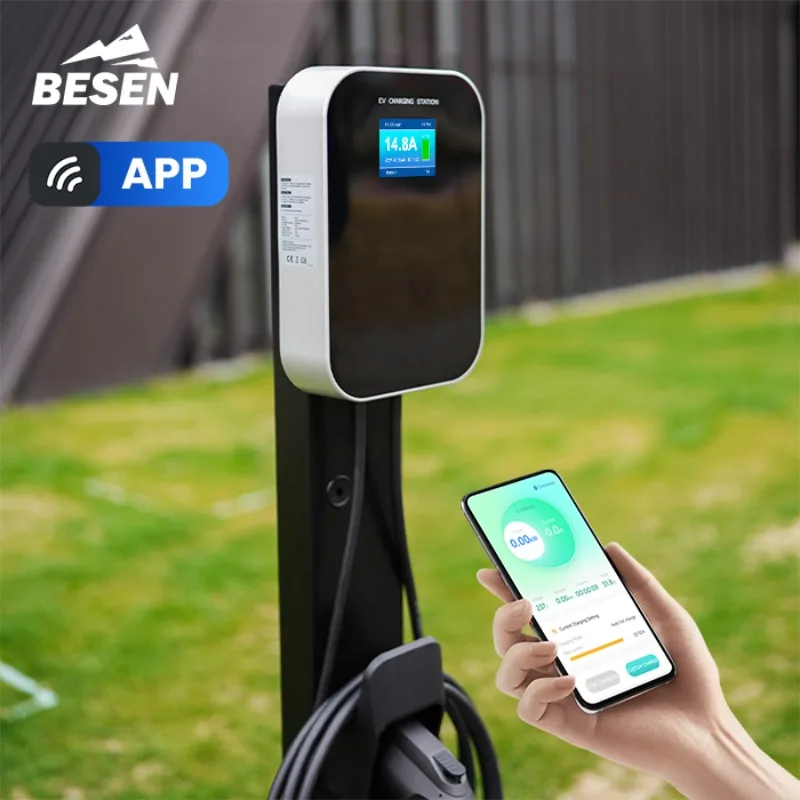 

BESEN APP Wallbox 22 кВт, 32 А, Wi-Fi, IP66, Электрический фотоаппарат для дистрибьюторов электромобилей
