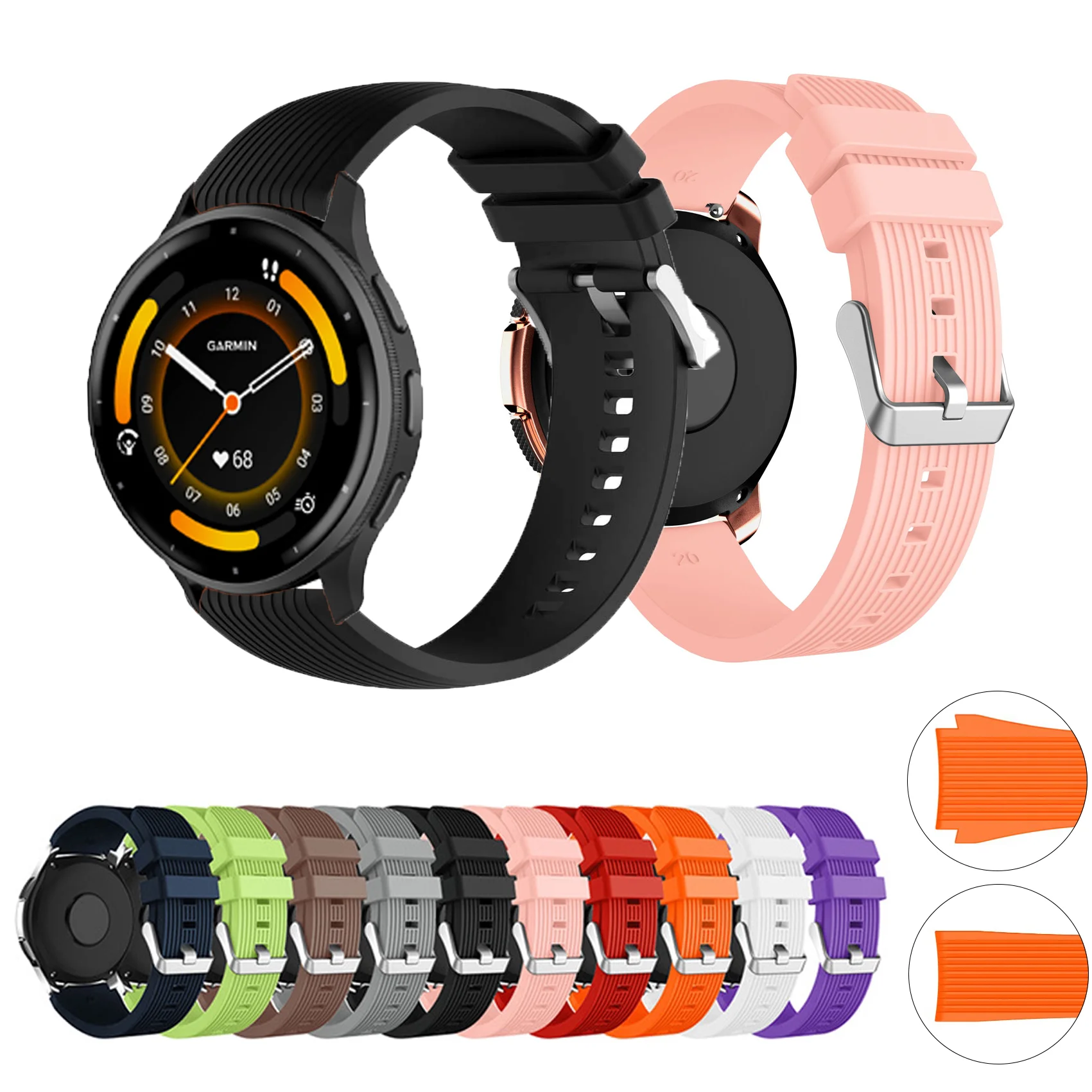 Premium Silicone Watch Band Strap - Universal Design
