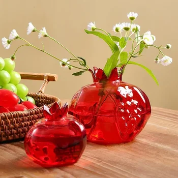 Pomegranate Glass Flower Vase 1
