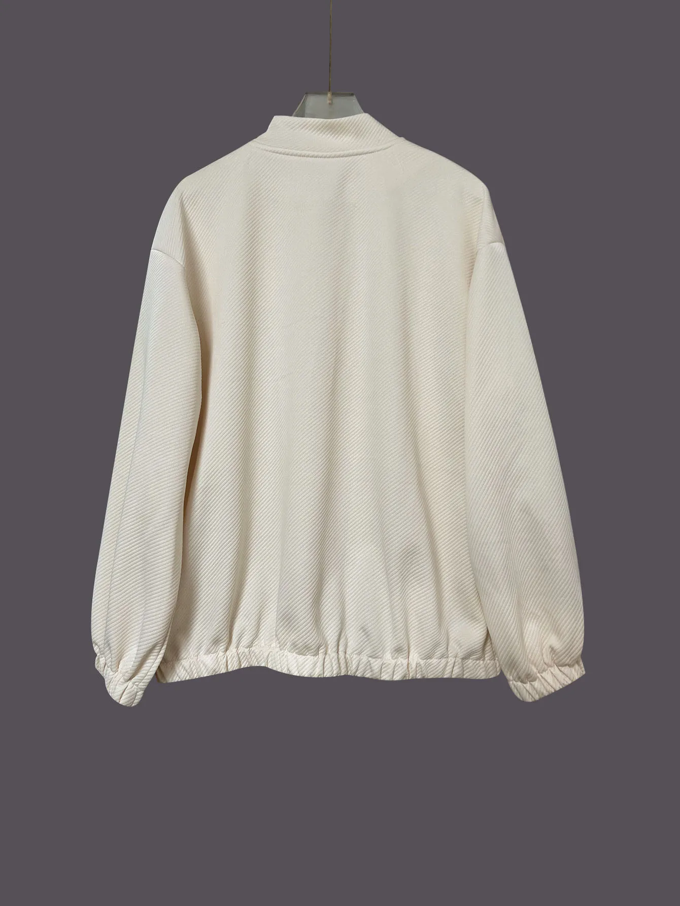 New Autumn and Winter Women's Round Neck Long-sleeved Button Solid Color Jacket Fashionable New Large Pocket Loose Casual Coat