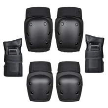 

6Pcs Skateboard Protective Gear Set Knee Elbow Pads Protector for Kids Adults Bicycle Ice Stake Roller Outdoor Sport Protector