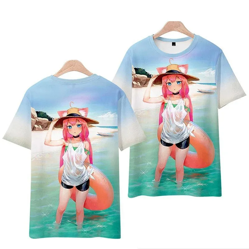 Popular short sleeve t-shirts girl boy t shirt kawaii men's fashion t shirt 2024