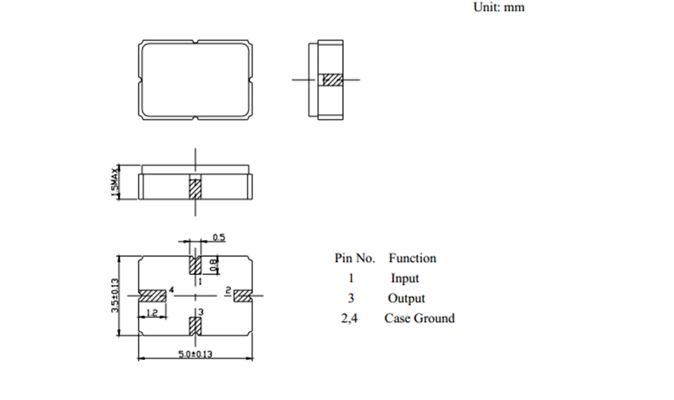 R433A 433.92MHZ 433.92M 433M Acoustic Crystal Oscillator 5035 5*3.5mm 4Pin Remote Control Saw Resonator Quartz +-75K 5pcs