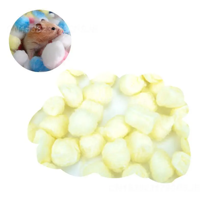 Cage Filler Supply Colorful Small Animal Supplies Small Animals Rat Cozy Winter Soft Hamster Cage Filler Cotton Balls 1~4BAGS
