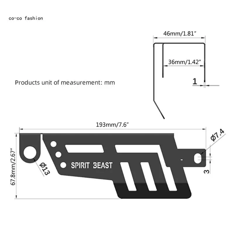 517B Aluminum Motorcycle Front Shock Shield for Cub CC110 Front Fork Protective