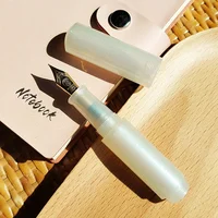 MOONMAN wancai Fountain Pen Semi Transparent Pearl Series Writing Mini Travel Portable Pocket Pen Gift for Friend stationery 2