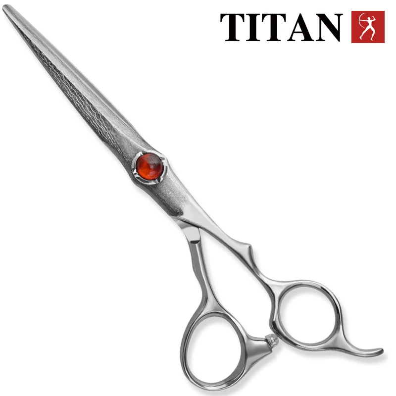 Titan Professional Hair Scissors Damascus Steel Cut Scissors Barber