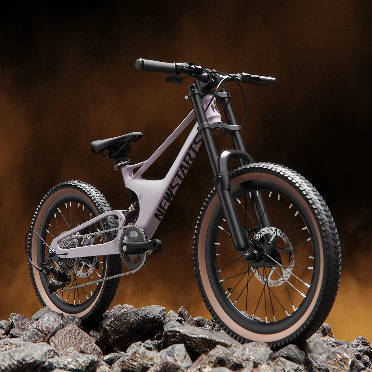 22inch Soft Tail MTB Bike DH Mountain Bicycle Magnesium