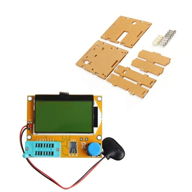 LCR-T4 LCD Graphical Transistor Tester Resistance Capacitance ESR Meter w Case