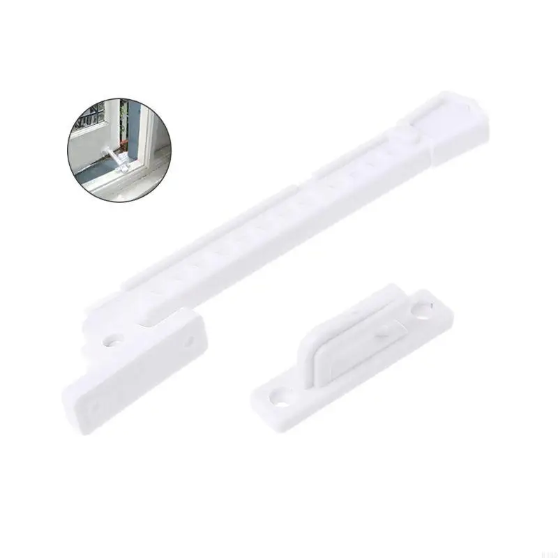 B46D ABS Window Brace With Screws Window Sash Lock Child Safety for Latch Wind