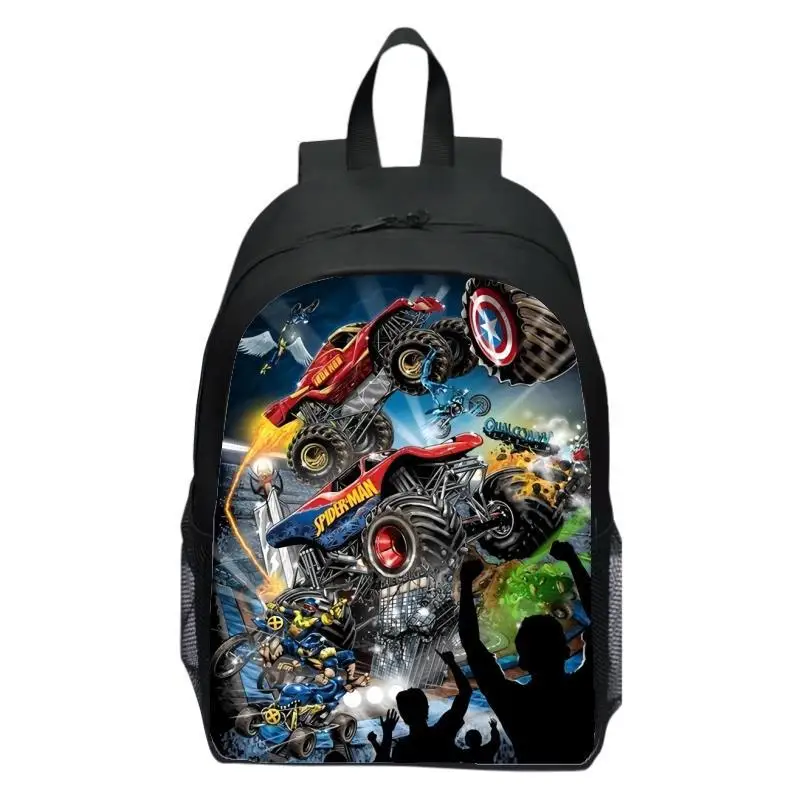 Monster Jam Truck Children's Backpack Primary School Backpack Kindergarten Backpack Male and Female Students 5