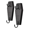 Halloween Coffin Wall Hanging, Coffin Wall Hook For Keys For Wall - Rustic Black Wooden Hanger For Keys, Mugs, Purse 3