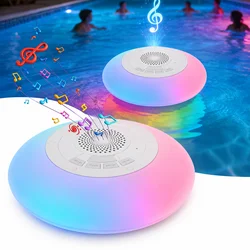 Portable Waterproof Bluetooth Pool Speaker with Colorful Lights and Built - in Mic (RGB Pool Speaker)