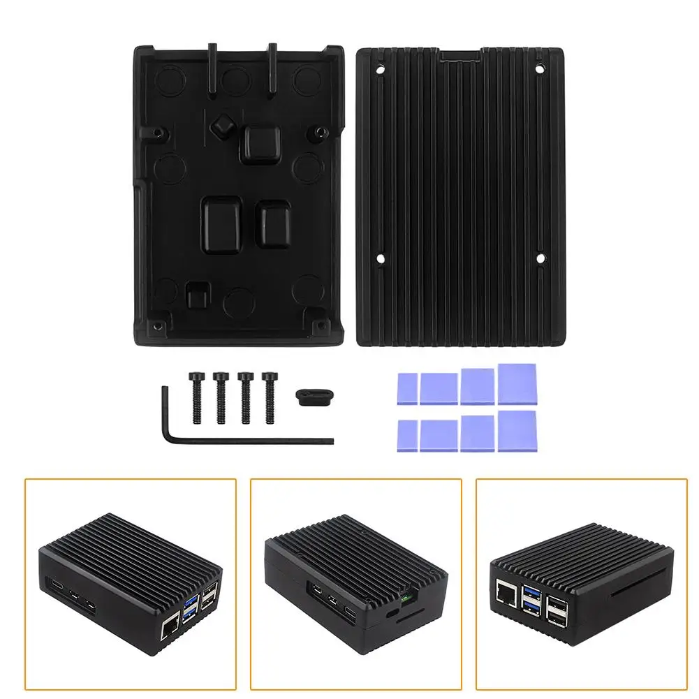 

For Raspberry Pi 5 Aluminum Metal Black For Pi5 N1e9