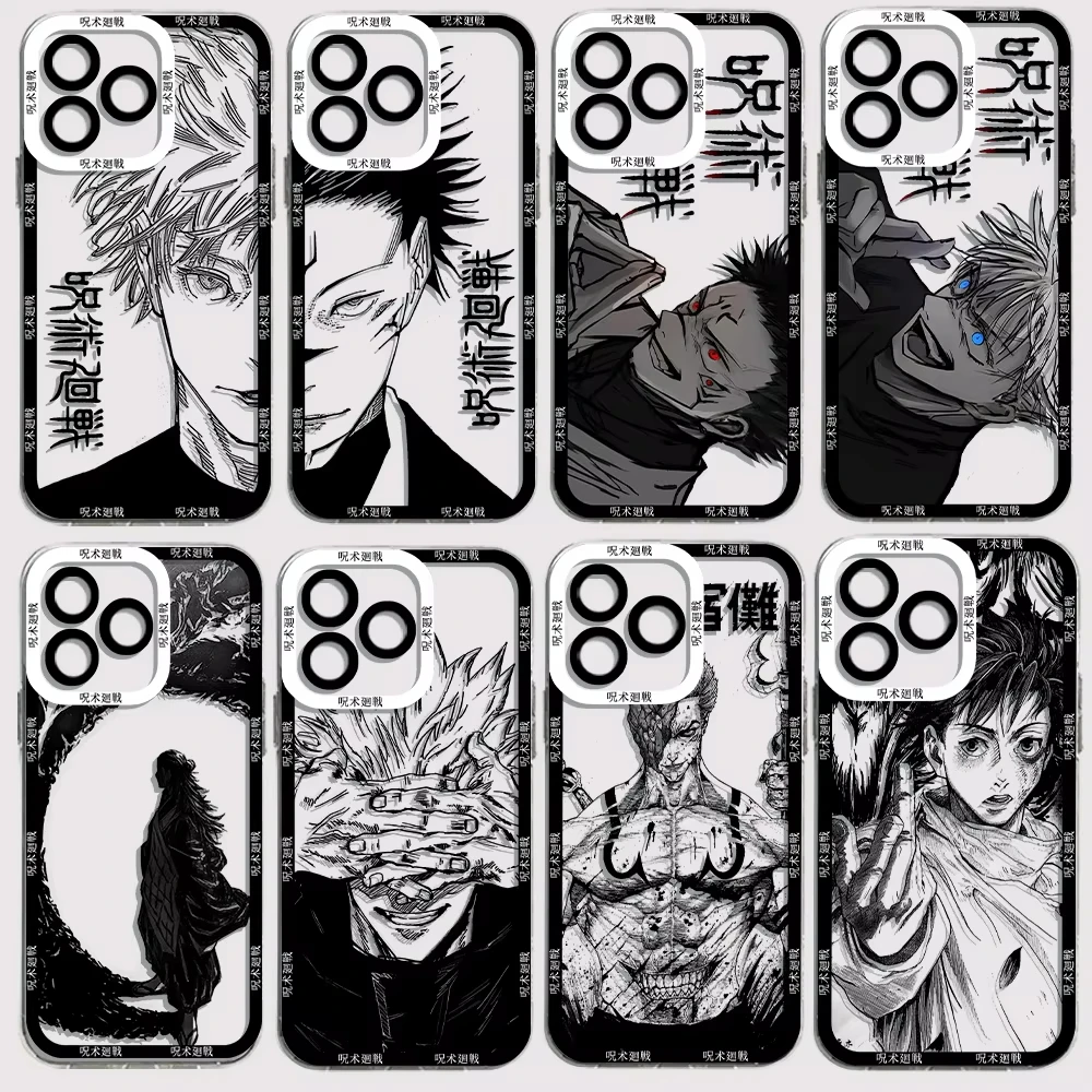 Anime Jujutsu Kaisen Clear Soft TPU Phone Case