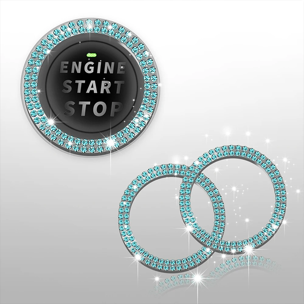 

Хрустальные автомобильные наклейки кольца женские автомобильные наклейки пусковая кнопка украшение кольцо зажигания наклейка шикарные автомобильные аксессуары для женщин
