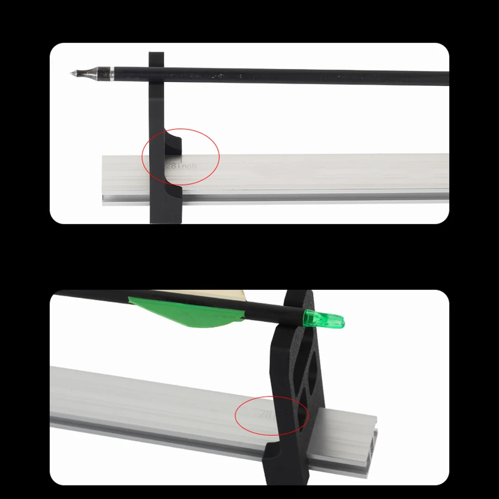 Archery Arrows Spine Tester Aluminium Alloy Accurate Measurement Inspector Shooting Training Tool