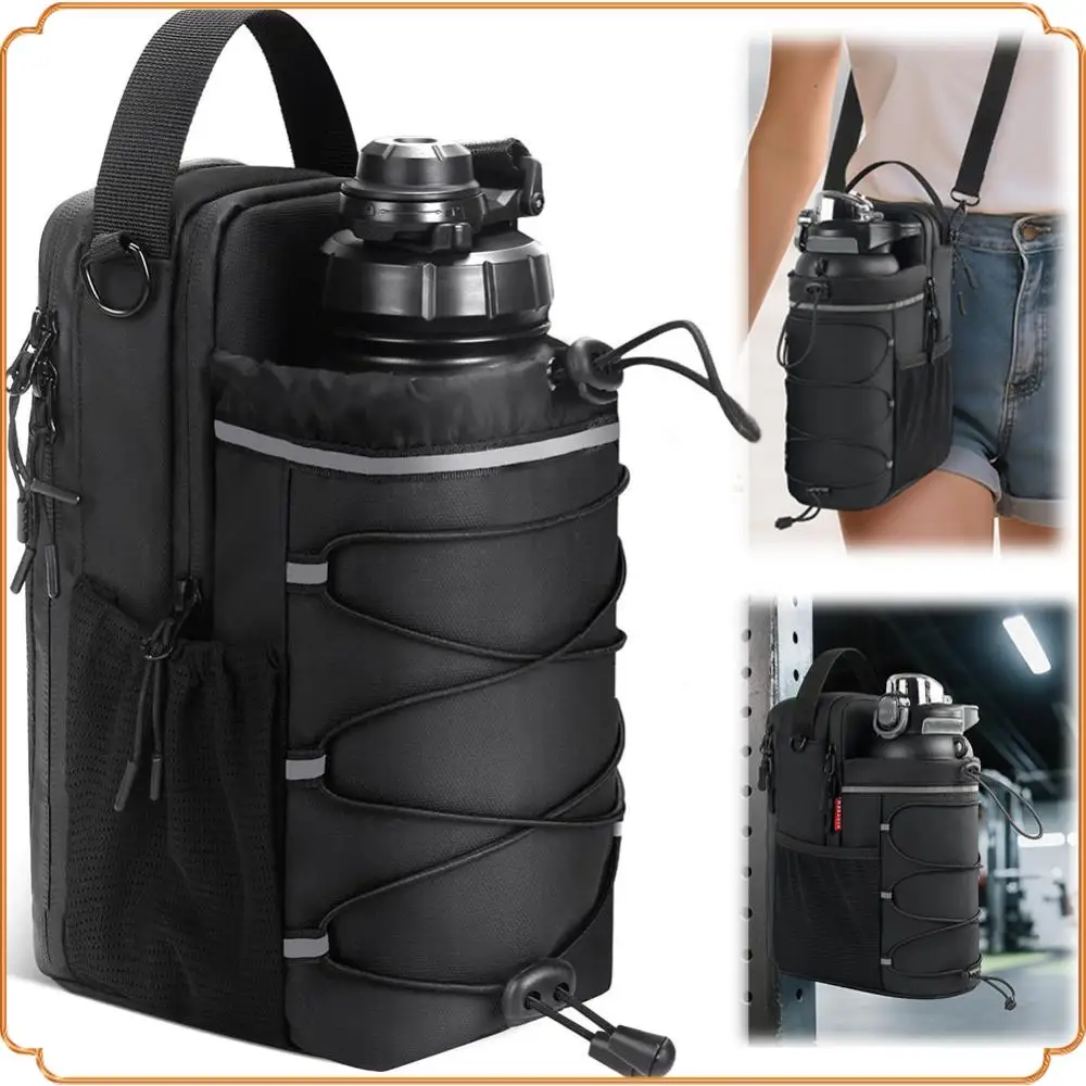 Magnetic Gym Bag Magnetic Water Bottle Bag Gym Pouch for Men Women Gym Accessories Organizer