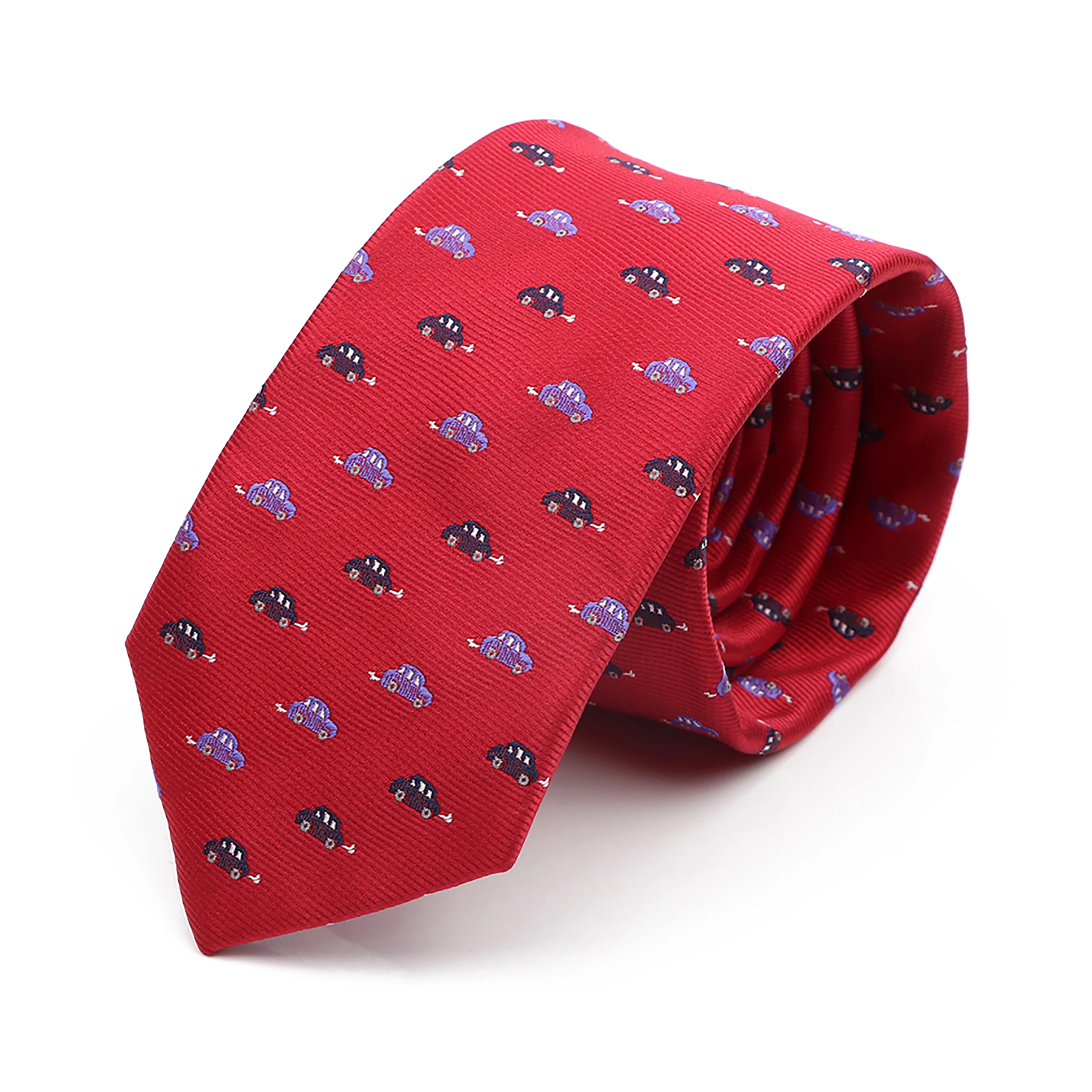 Jacquard 6cm Slim Necktie For Men Car Dog Monkey Pattern Tie Daily Wear Cravat Wedding Party Gift